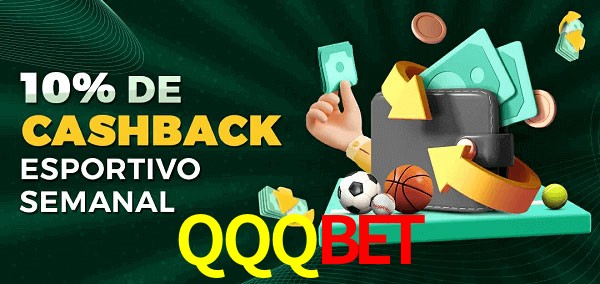 10% de bônus de cashback na QQQBET